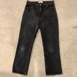 Abercrombie and Fitch Ankle straight ultra high rise jeans Size 6/28R